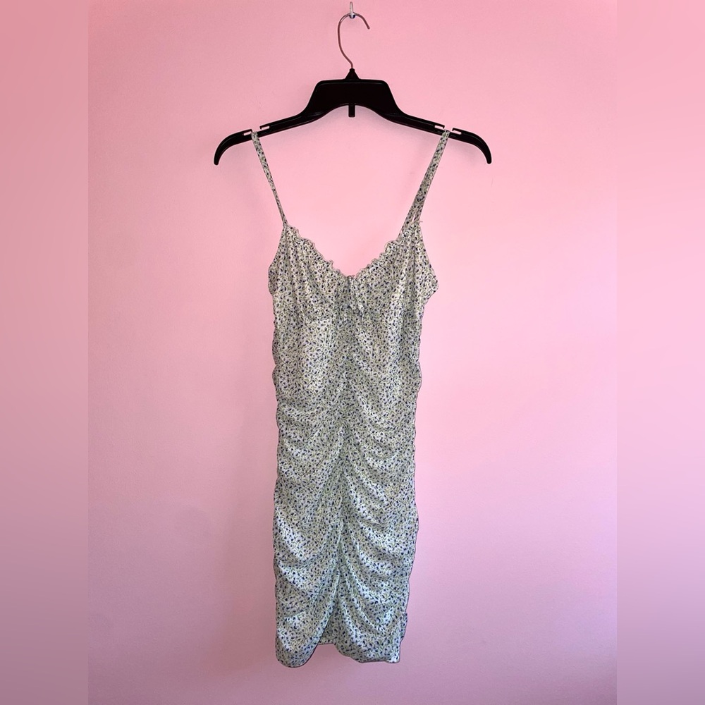 Floral Mini Mesh Dress